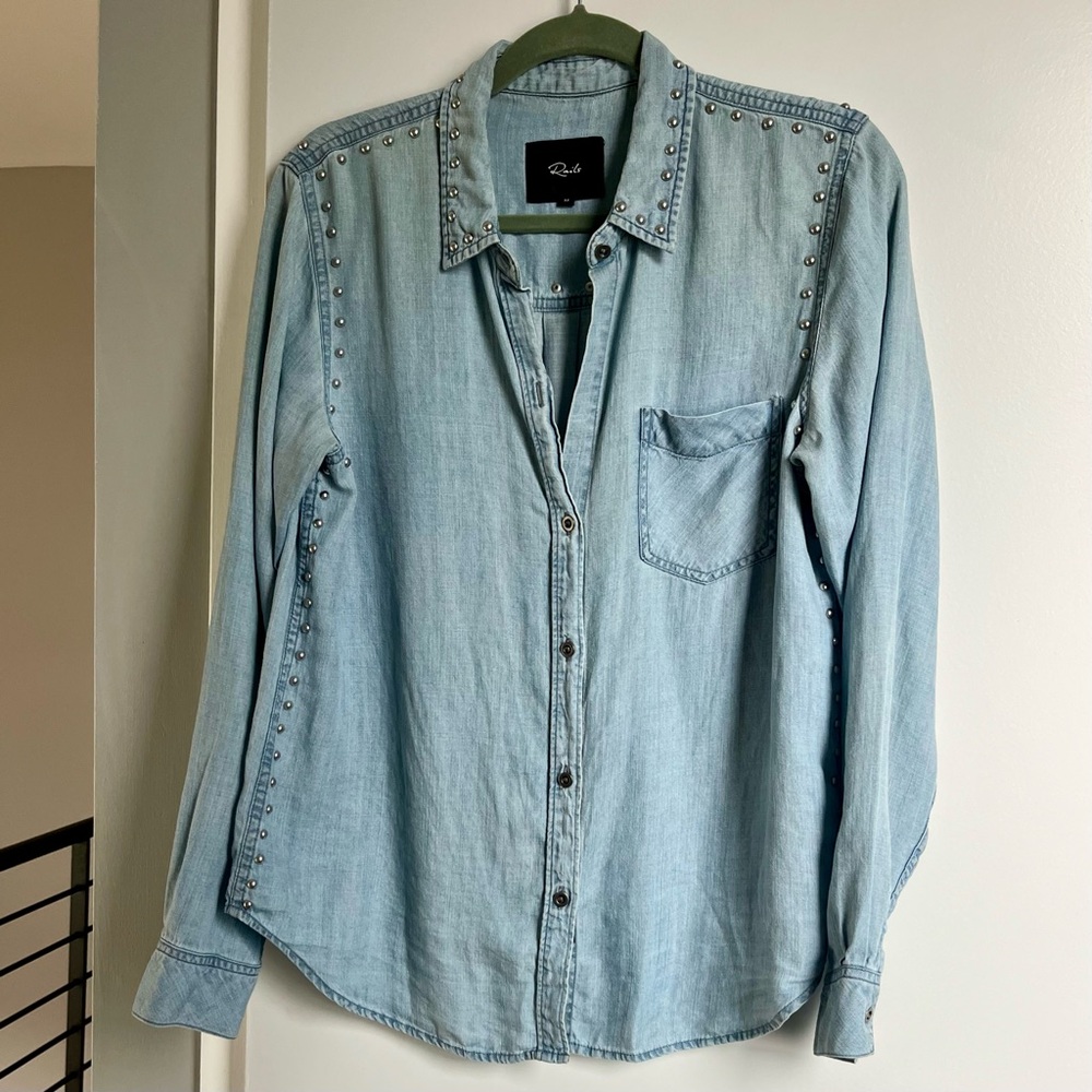 Rails Ingrid Studded Chambray Button Down
